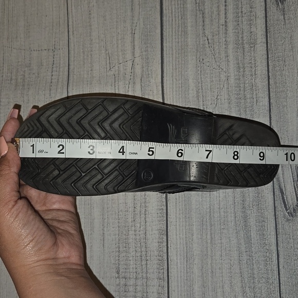 Dansko Professional Metallic Patent Leather Clogs Blue/Gray/Black Size EU 37 - Picture 9 of 9